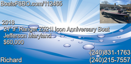 Ranger Z521l Icon Anniversary Boat
