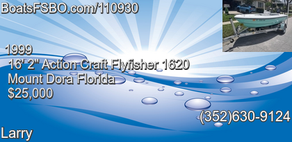 Action Craft Flyfisher 1620
