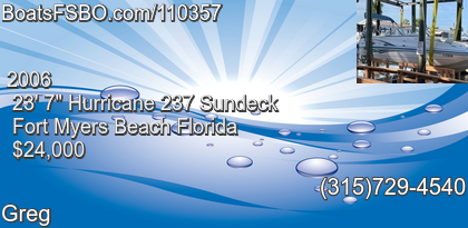 Hurricane 237 Sundeck