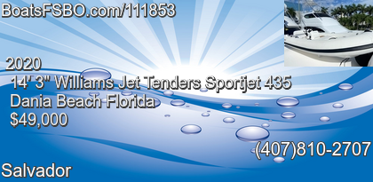 Williams Jet Tenders Sportjet 435