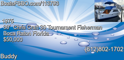 Chris Craft 30 Tournament Fisherman
