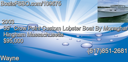 Crow Point Custom Lobster Boat By Monaghan Brothers