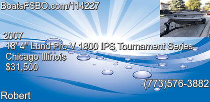 Lund Pro V 1800 IPS Tournament Series