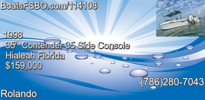 Contender 35 Side Console