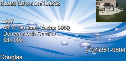 Cruisers Yachts 3950