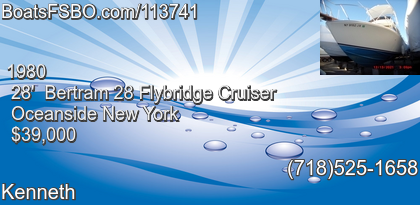 Bertram 28 Flybridge Cruiser
