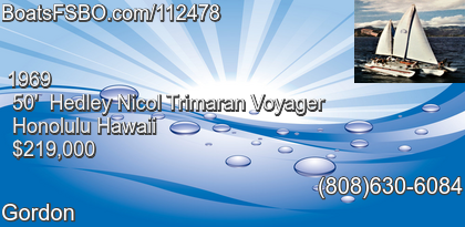 Hedley Nicol Trimaran Voyager