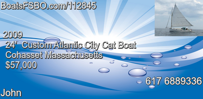 Custom Atlantic City Cat Boat
