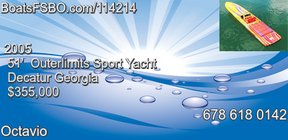 Outerlimits Sport Yacht