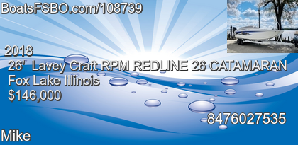 Lavey Craft RPM REDLINE 26 CATAMARAN